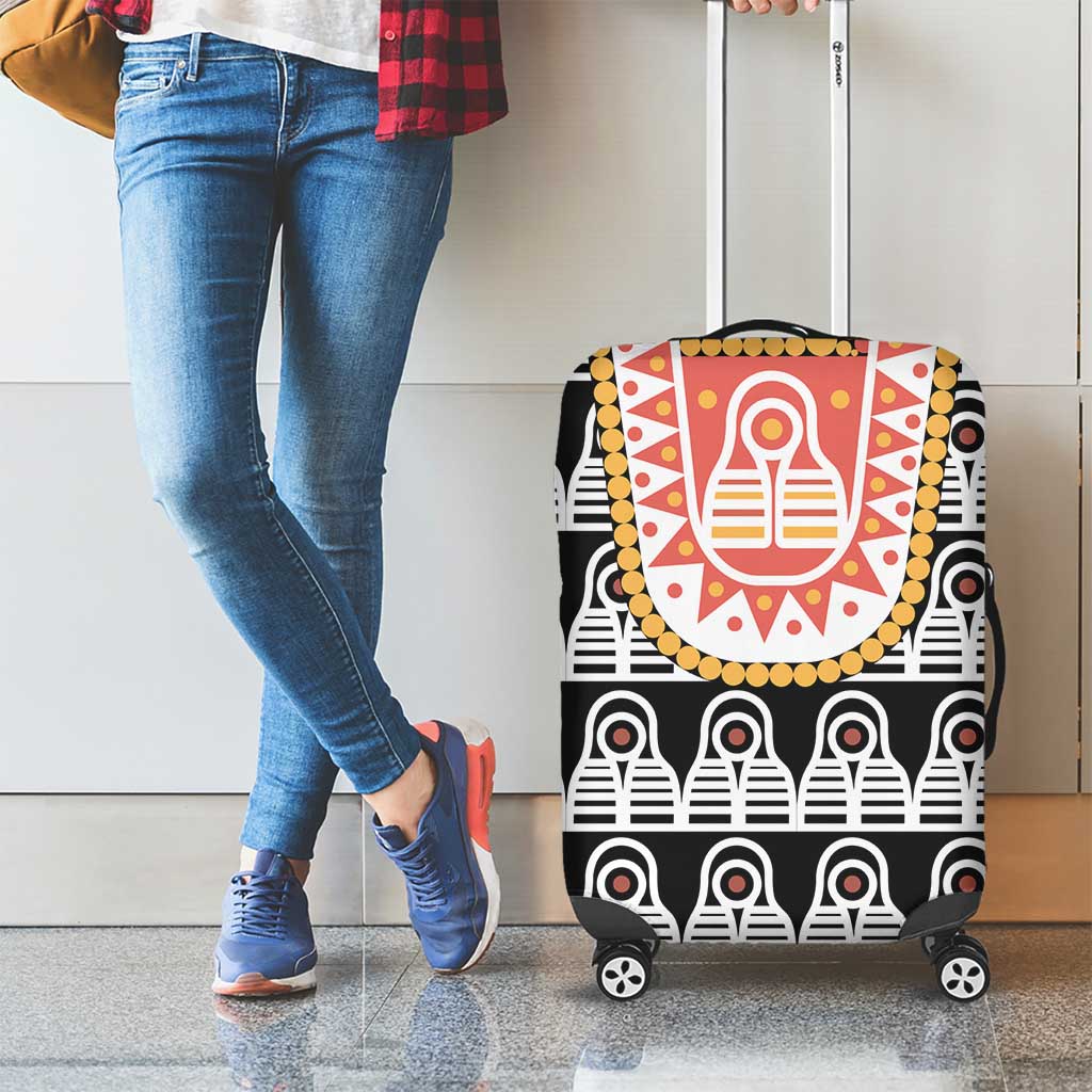 Cameroon Traditional Luggage Cover Toghu Pattern LT15