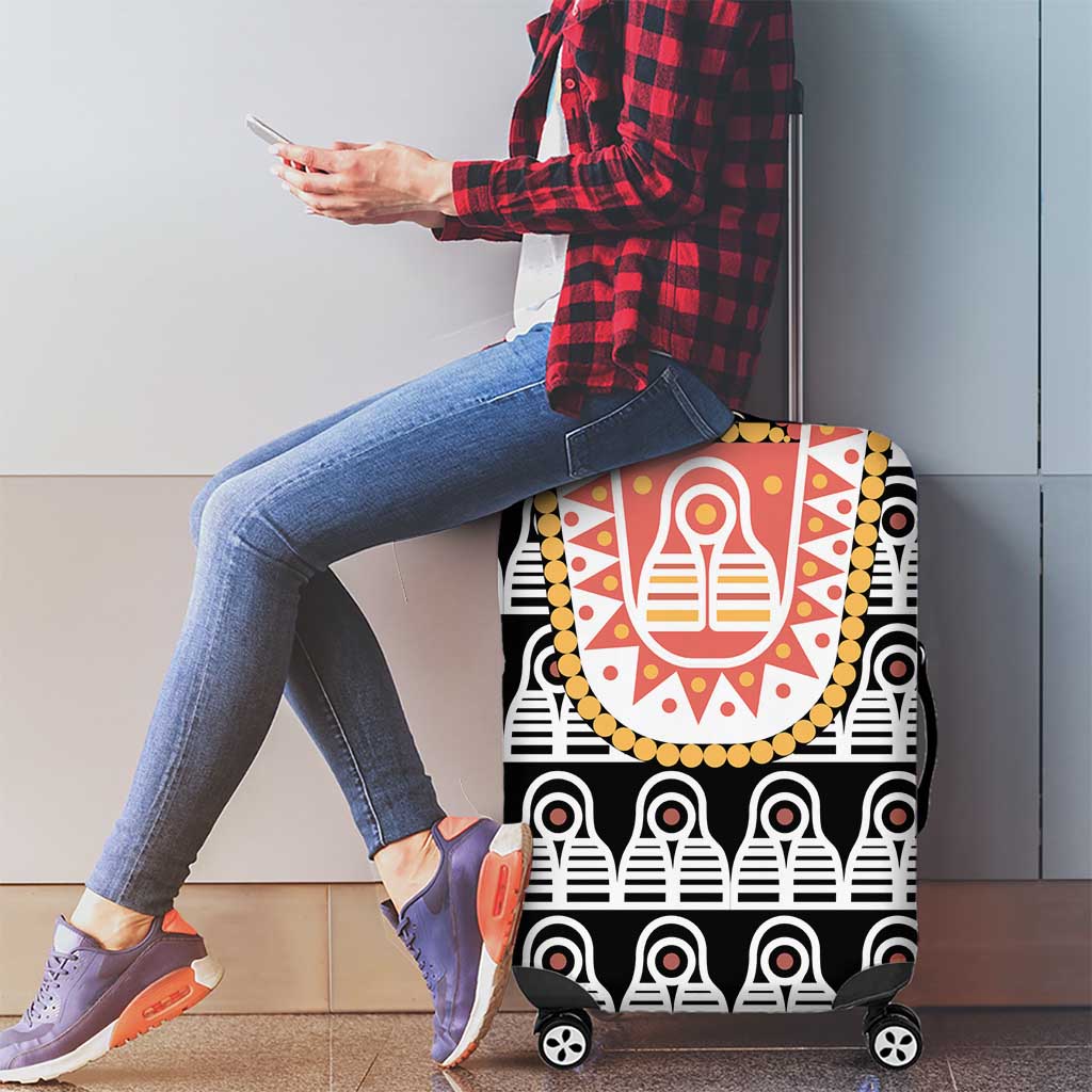 Cameroon Traditional Luggage Cover Toghu Pattern LT15
