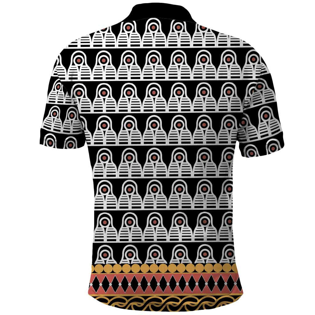 Cameroon Traditional Polo Shirt Toghu Pattern LT15