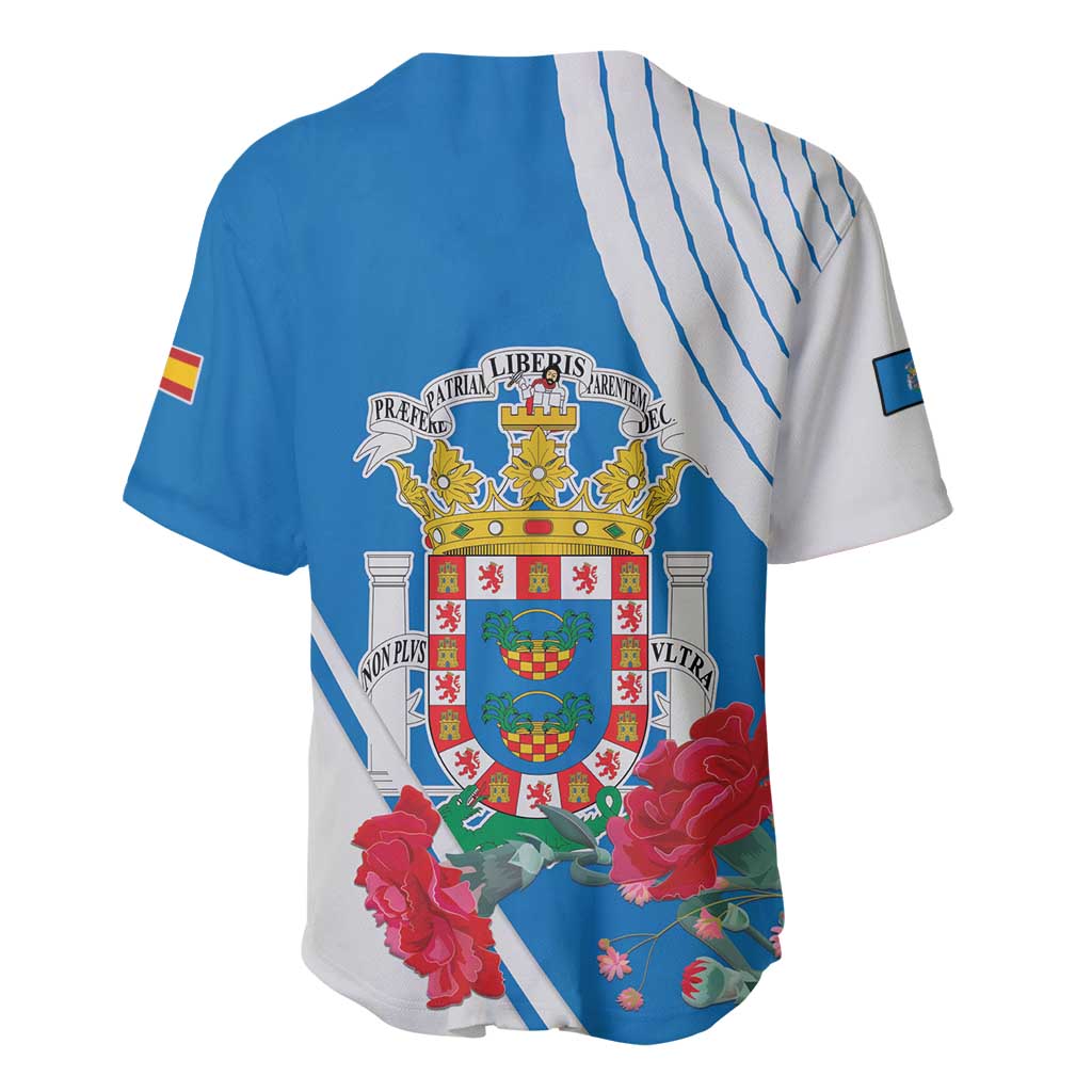 Melilla Spain Baseball Jersey Coat Of Arms With Map LT15