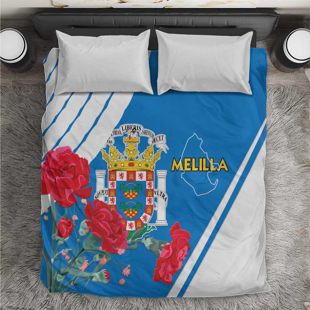 Melilla Spain Bedding Set Coat Of Arms With Map LT15