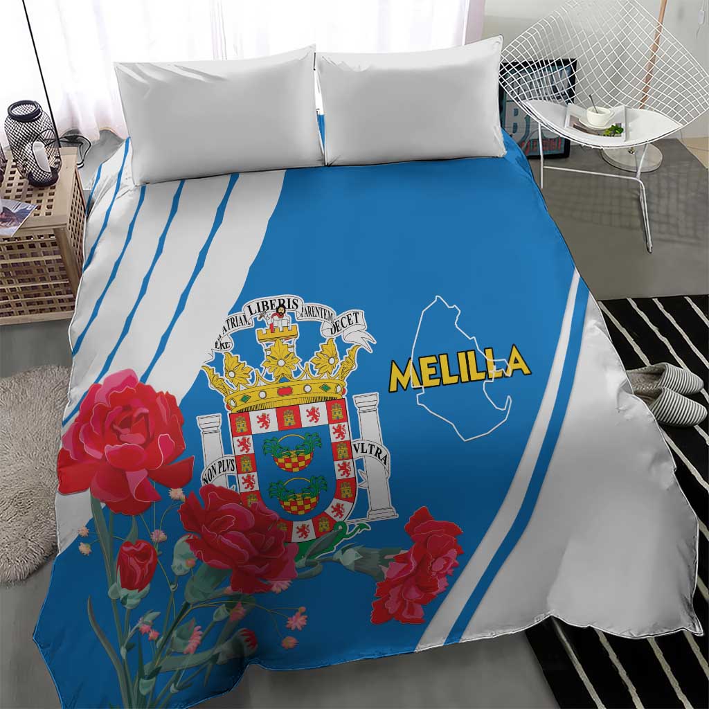 Melilla Spain Bedding Set Coat Of Arms With Map LT15