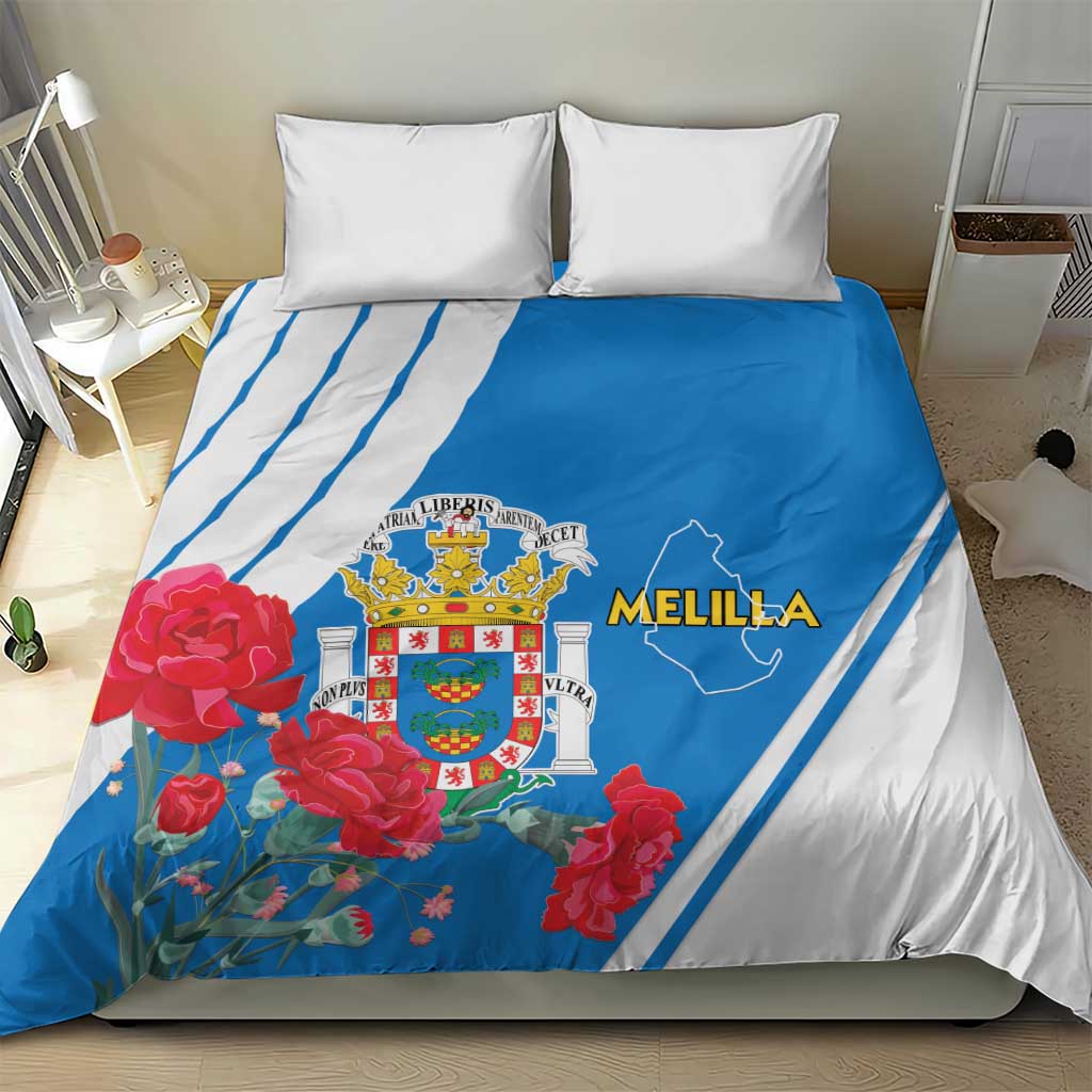 Melilla Spain Bedding Set Coat Of Arms With Map LT15