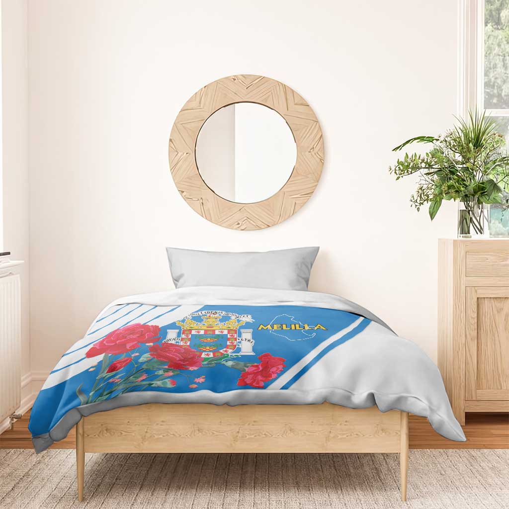 Melilla Spain Bedding Set Coat Of Arms With Map LT15