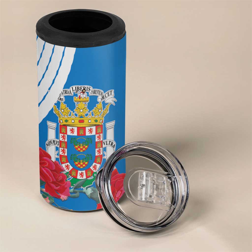 Melilla Spain 4 in 1 Can Cooler Tumbler Coat Of Arms With Map LT15