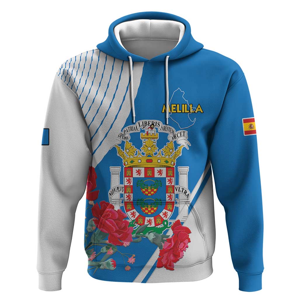 Melilla Hoodie Coat Of Arms Red Carnation LT15