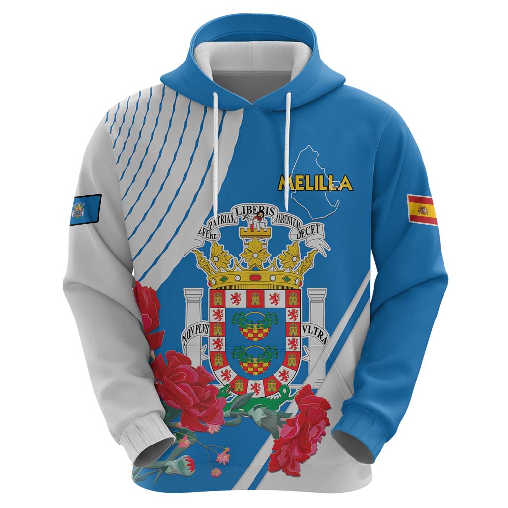 Melilla Hoodie Coat Of Arms Red Carnation LT15