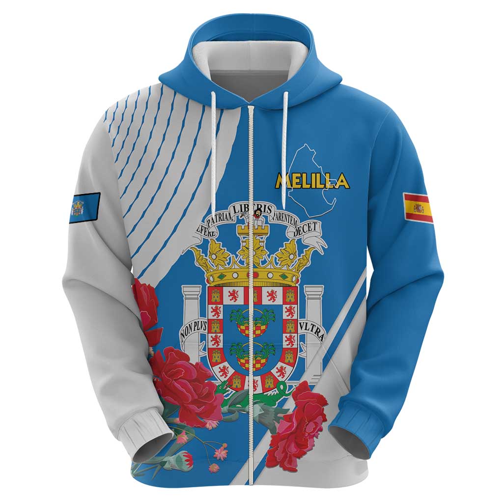 Melilla Hoodie Coat Of Arms Red Carnation LT15
