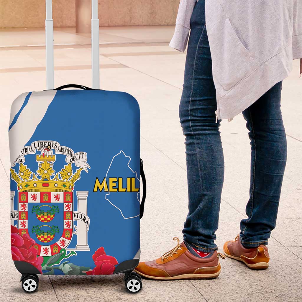 Melilla Luggage Cover Coat Of Arms Red Carnation LT15