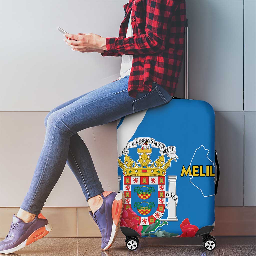 Melilla Luggage Cover Coat Of Arms Red Carnation LT15