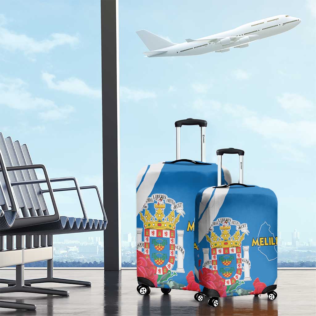 Melilla Luggage Cover Coat Of Arms Red Carnation LT15