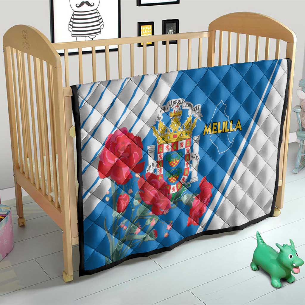 Melilla Spain Quilt Coat Of Arms With Map LT15
