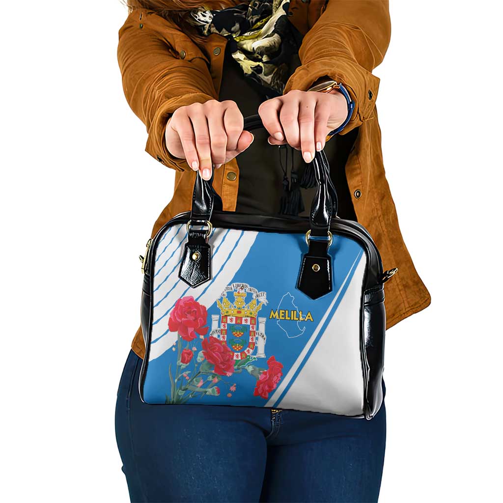 Melilla Shoulder Handbag Coat Of Arms Red Carnation LT15