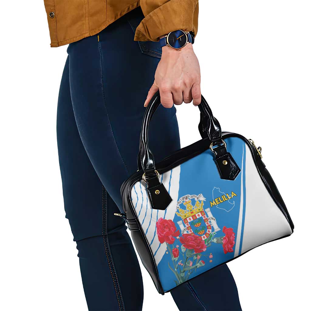 Melilla Shoulder Handbag Coat Of Arms Red Carnation LT15
