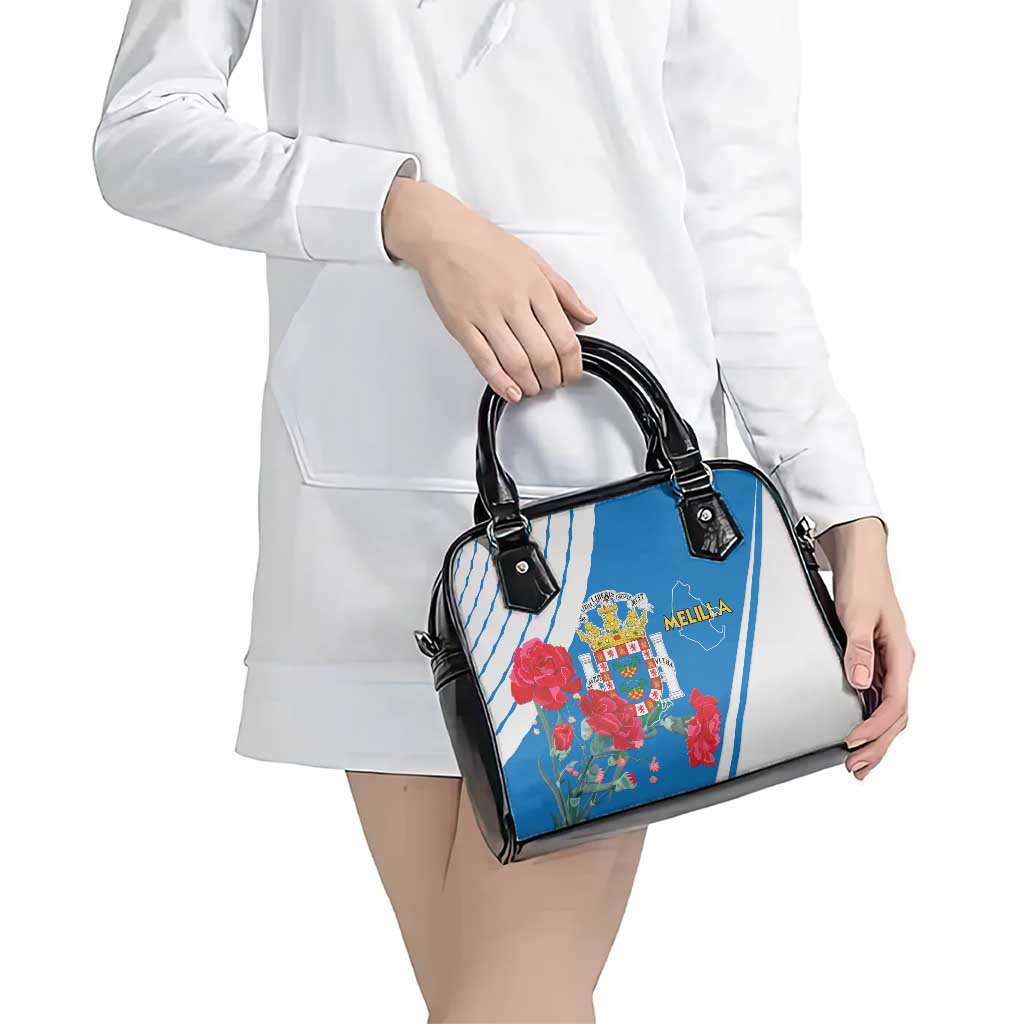 Melilla Shoulder Handbag Coat Of Arms Red Carnation LT15
