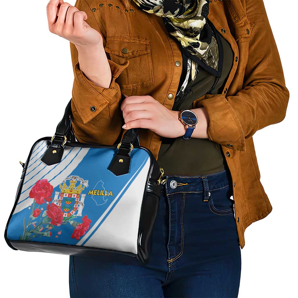 Melilla Shoulder Handbag Coat Of Arms Red Carnation LT15