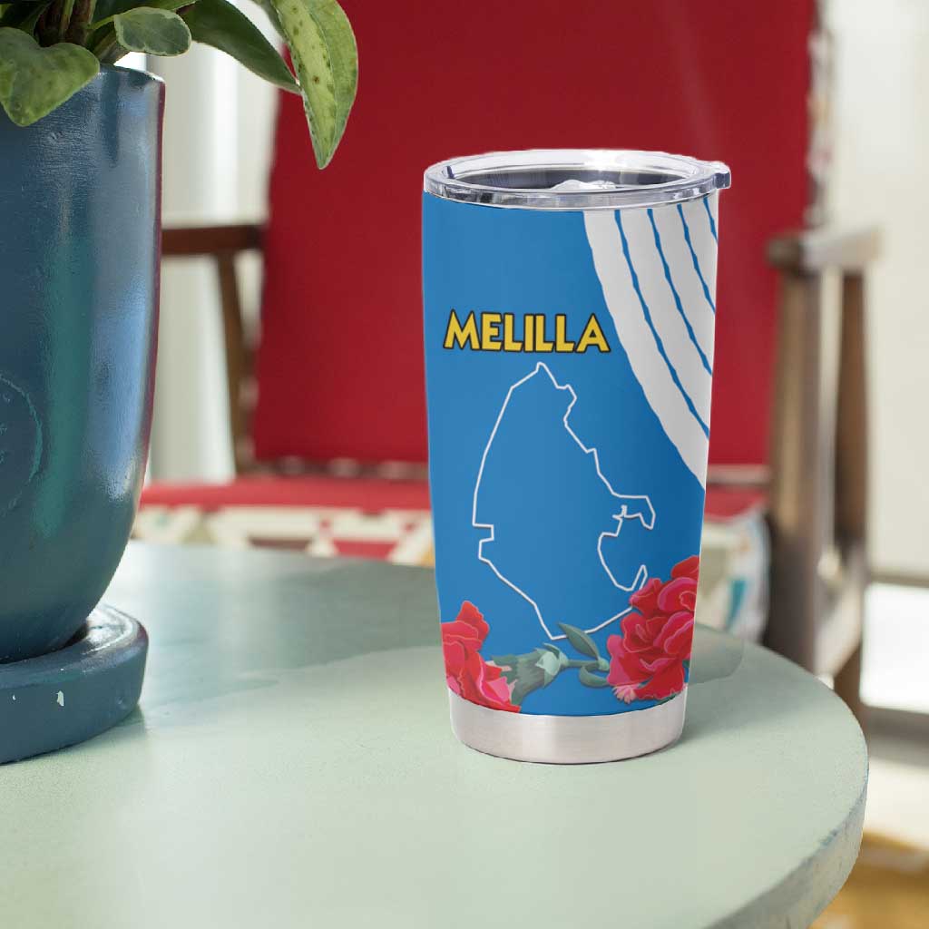 Melilla Spain Tumbler Cup Coat Of Arms With Map LT15