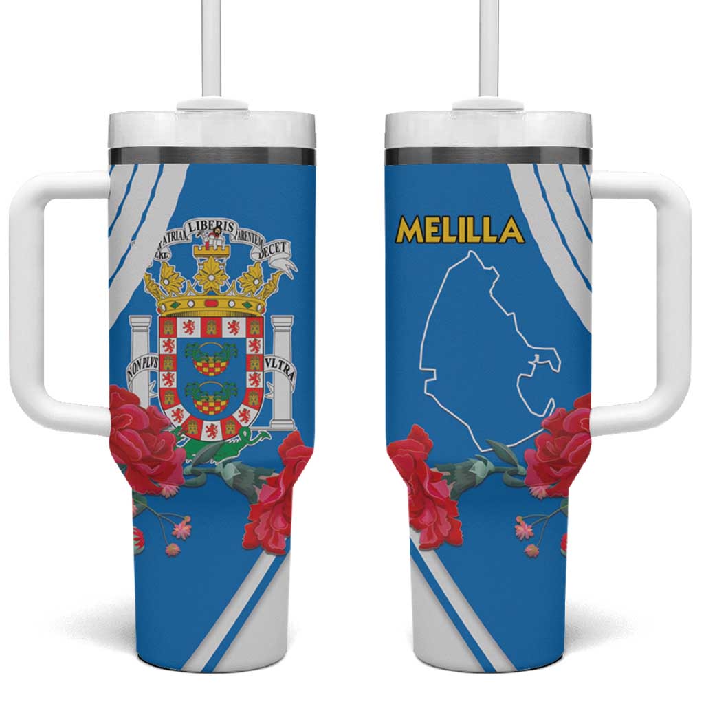 Melilla Spain Tumbler With Handle Coat Of Arms With Map LT15