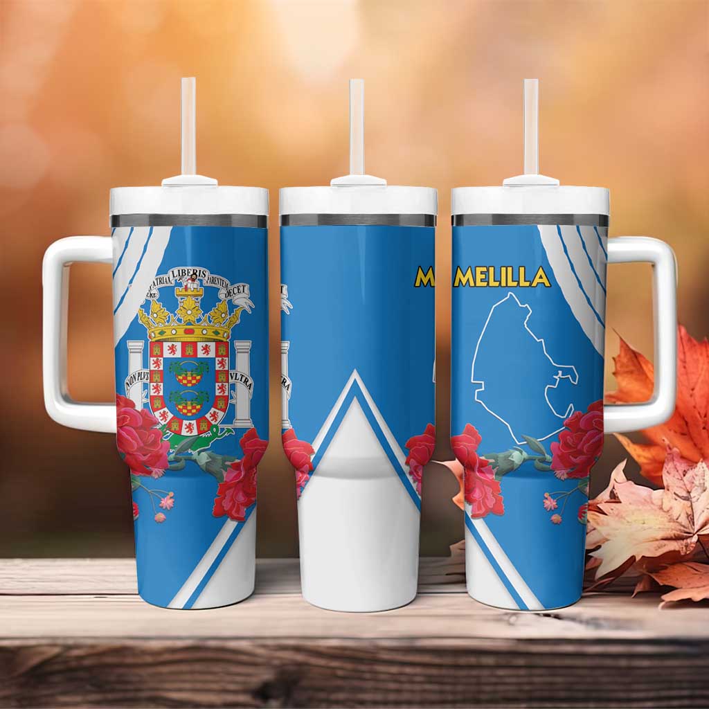 Melilla Spain Tumbler With Handle Coat Of Arms With Map LT15