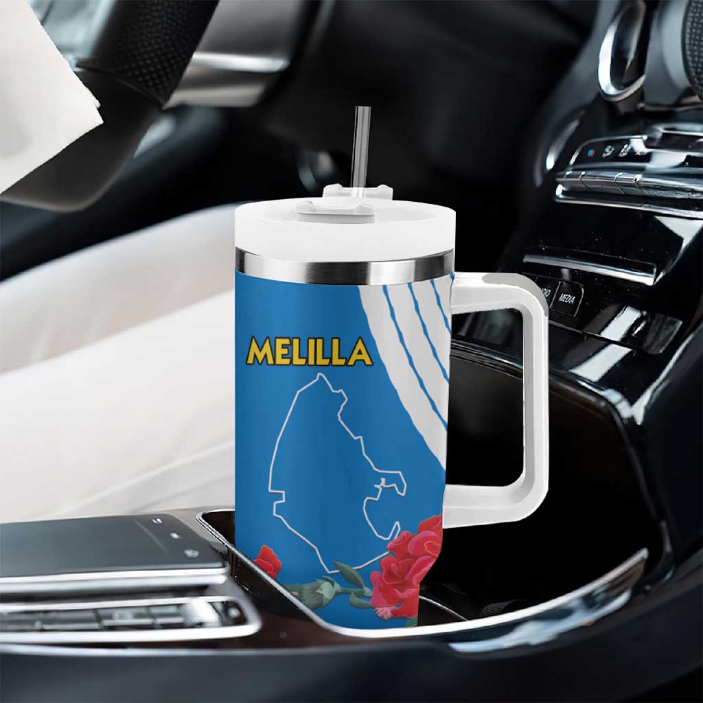Melilla Spain Tumbler With Handle Coat Of Arms With Map LT15