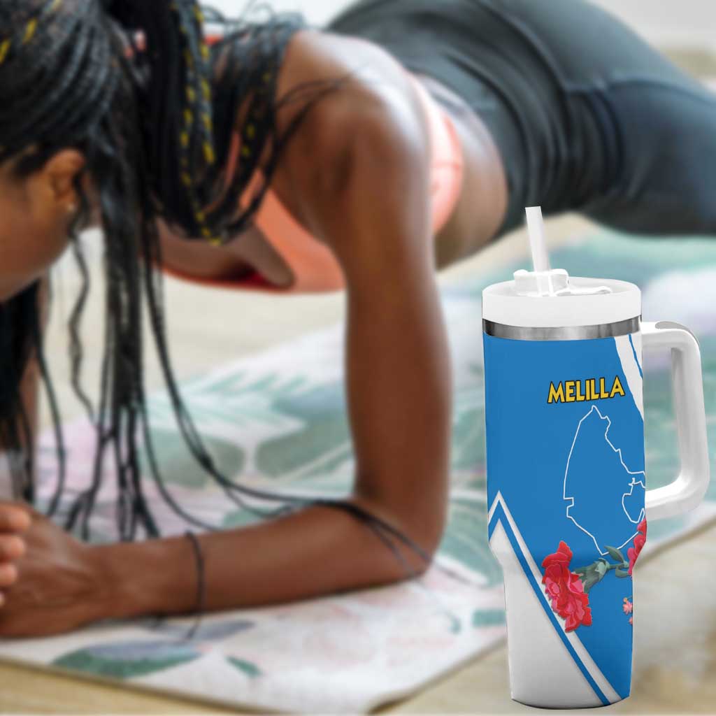 Melilla Spain Tumbler With Handle Coat Of Arms With Map LT15