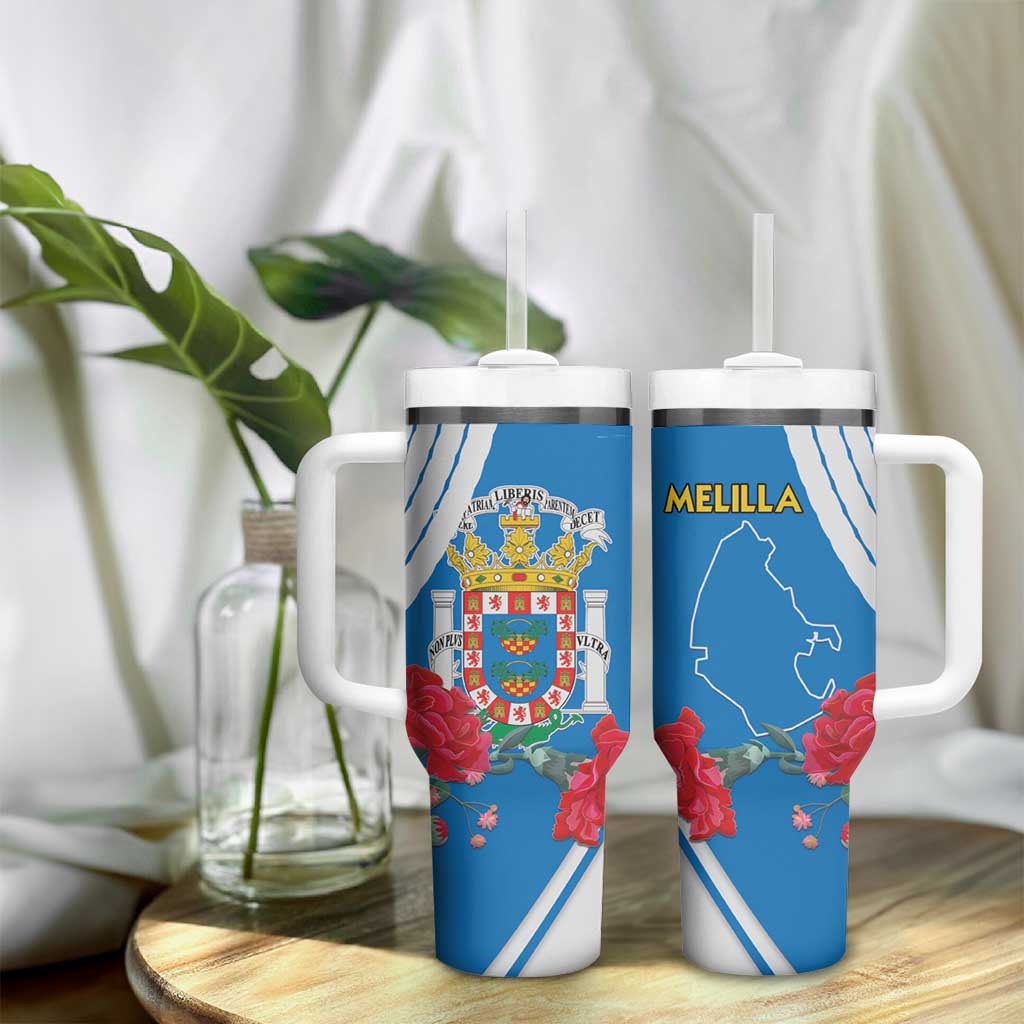 Melilla Spain Tumbler With Handle Coat Of Arms With Map LT15