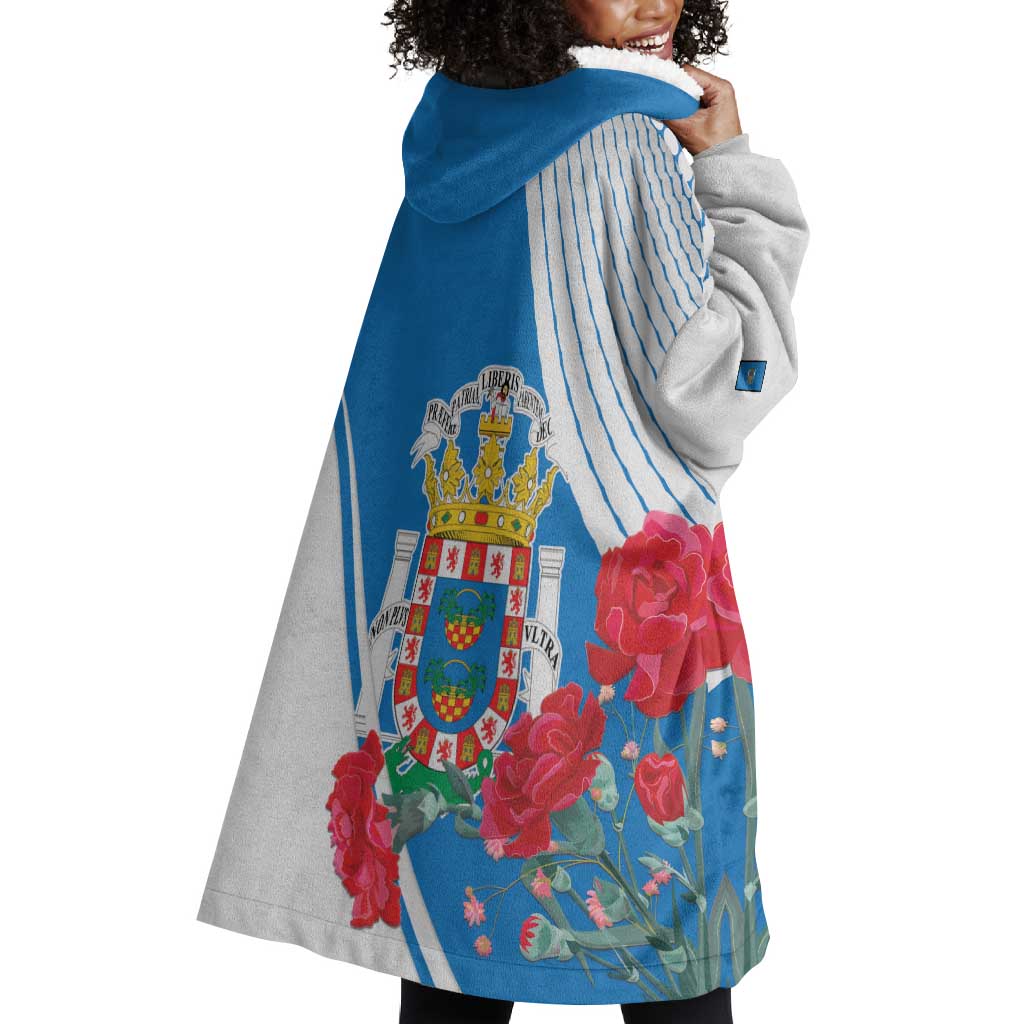 Melilla Spain Wearable Blanket Hoodie Coat Of Arms With Map LT15