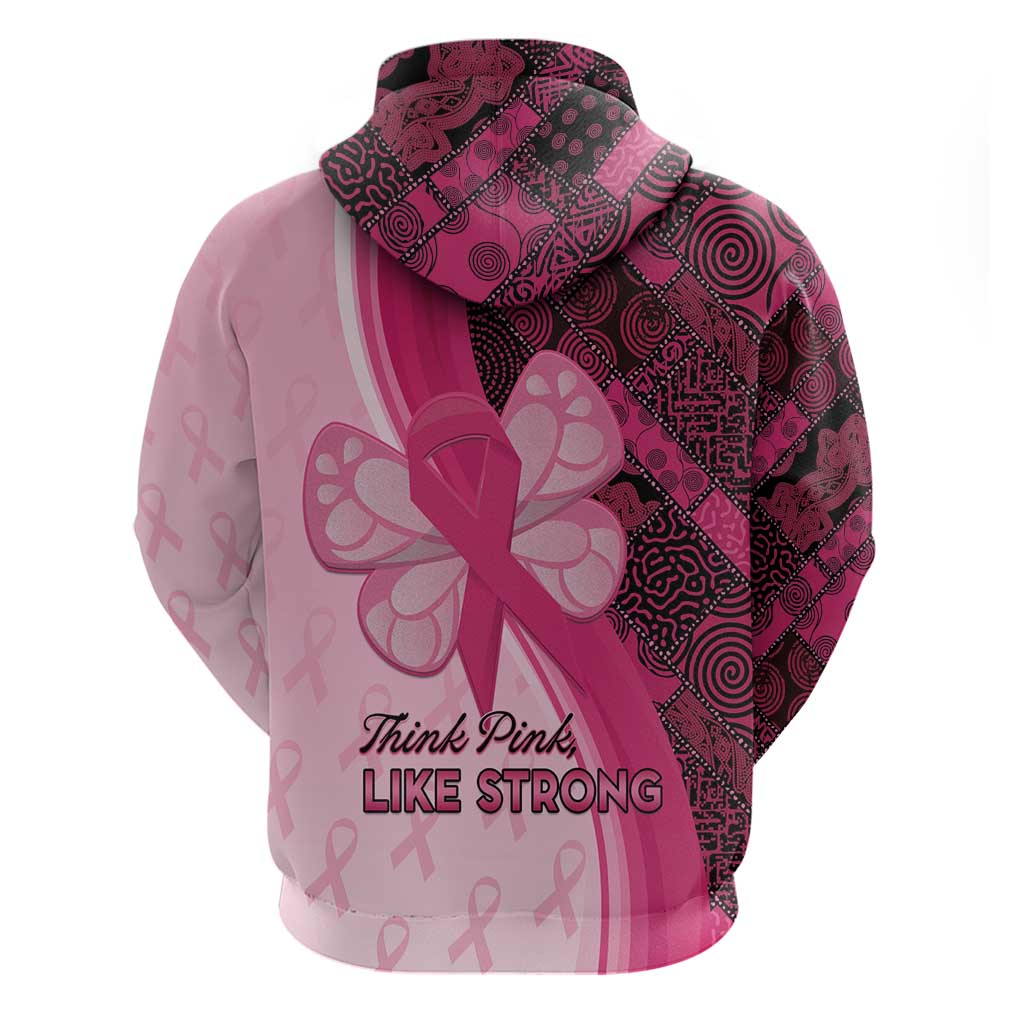 Breast Cancer Awareness Hoodie Party Like A Survivor - Pink African Pattern LT15