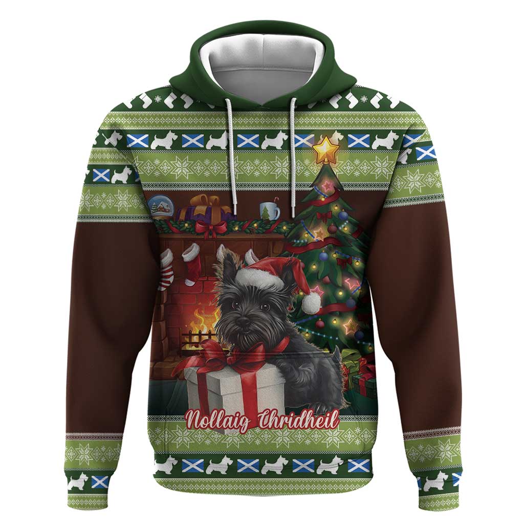 Scotland Christmas Hoodie Scottish Terrier - Nollaig Chridheil LT15