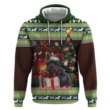 Scotland Christmas Hoodie Scottish Terrier - Nollaig Chridheil LT15