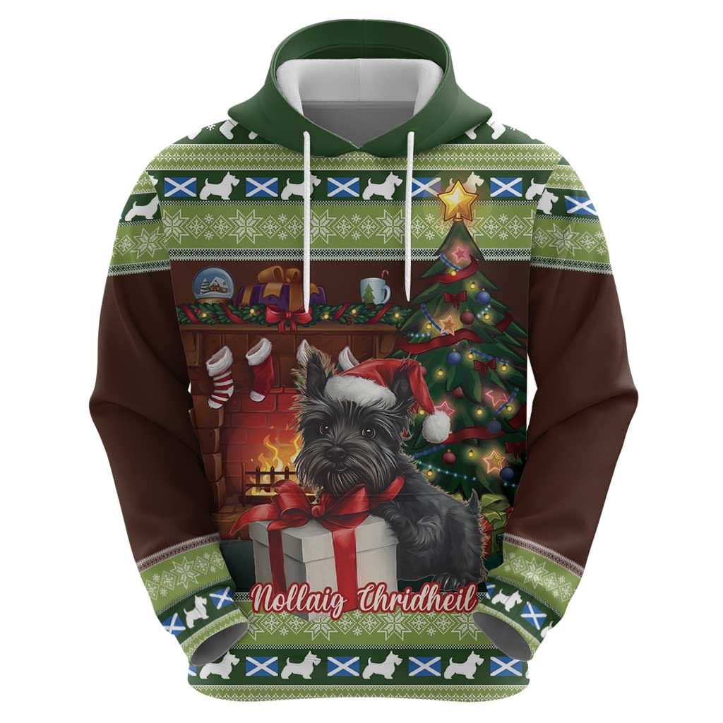 Scotland Christmas Hoodie Scottish Terrier - Nollaig Chridheil LT15
