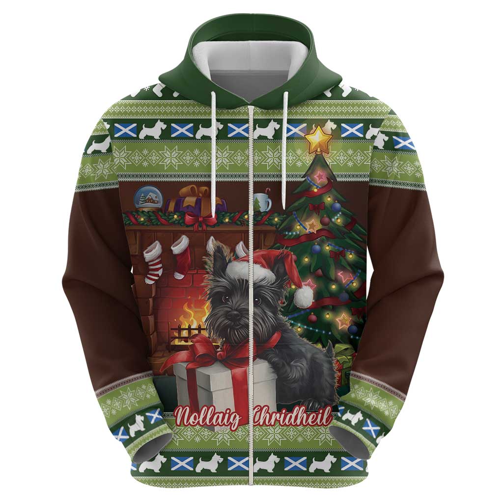 Scotland Christmas Hoodie Scottish Terrier - Nollaig Chridheil LT15
