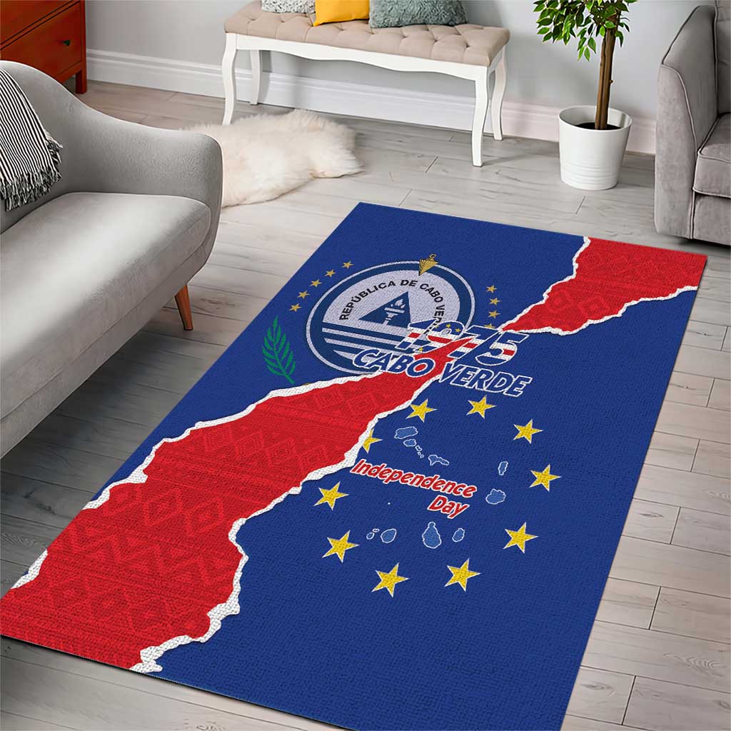 Happy Cabo Verde Area Rug 50th Anniversary of Independence LT15