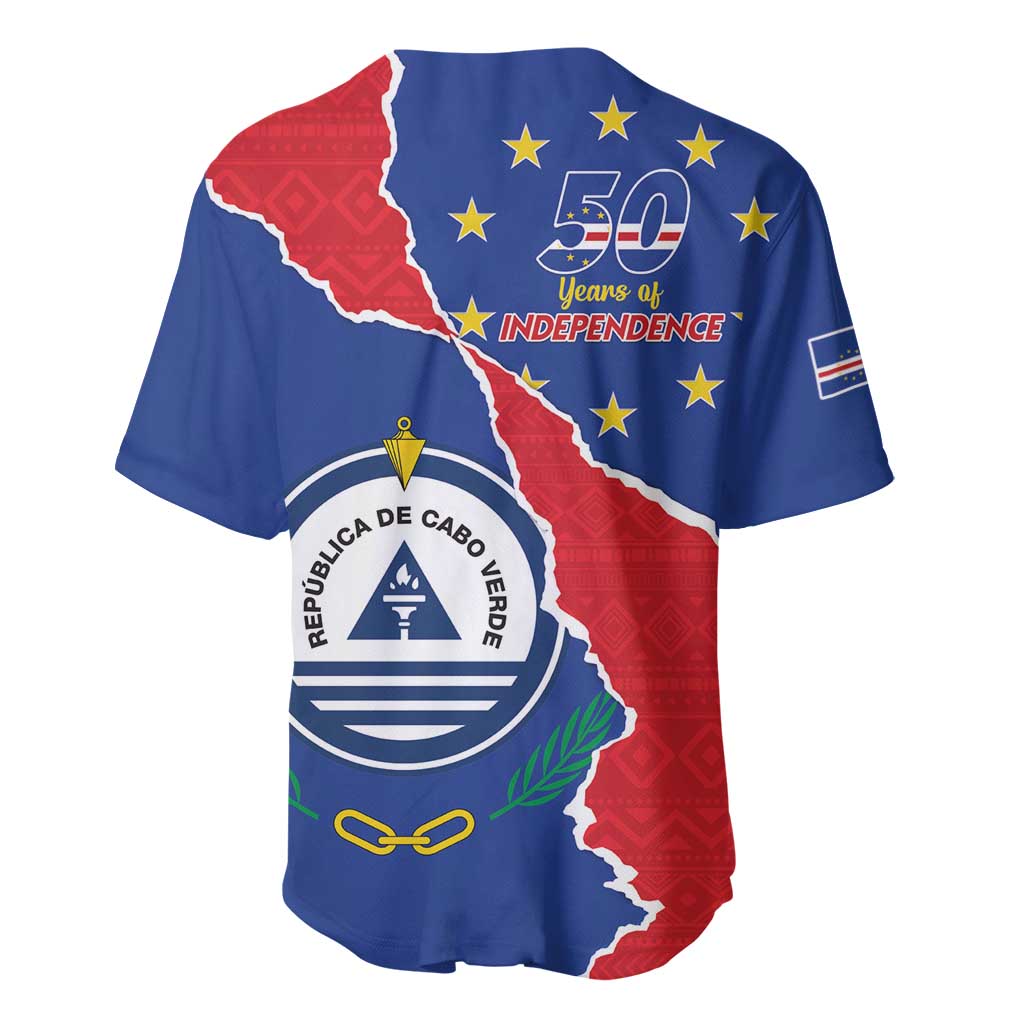 Happy Cabo Verde Baseball Jersey 50th Anniversary of Independence LT15