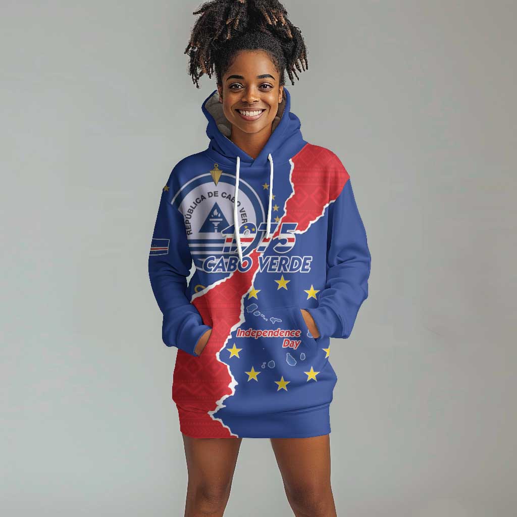 Happy Cabo Verde Hoodie Dress 50th Anniversary of Independence LT15