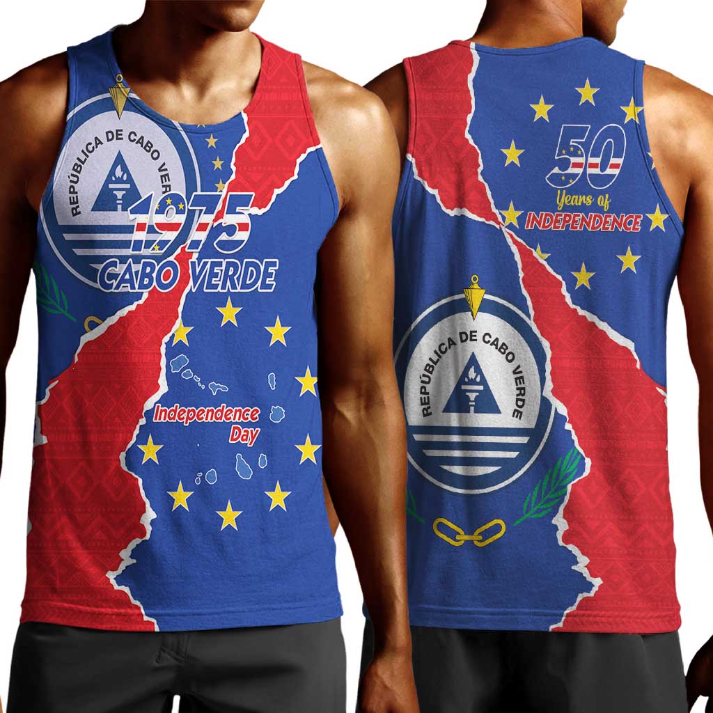 Happy Cabo Verde Men Tank Top 50th Anniversary of Independence LT15