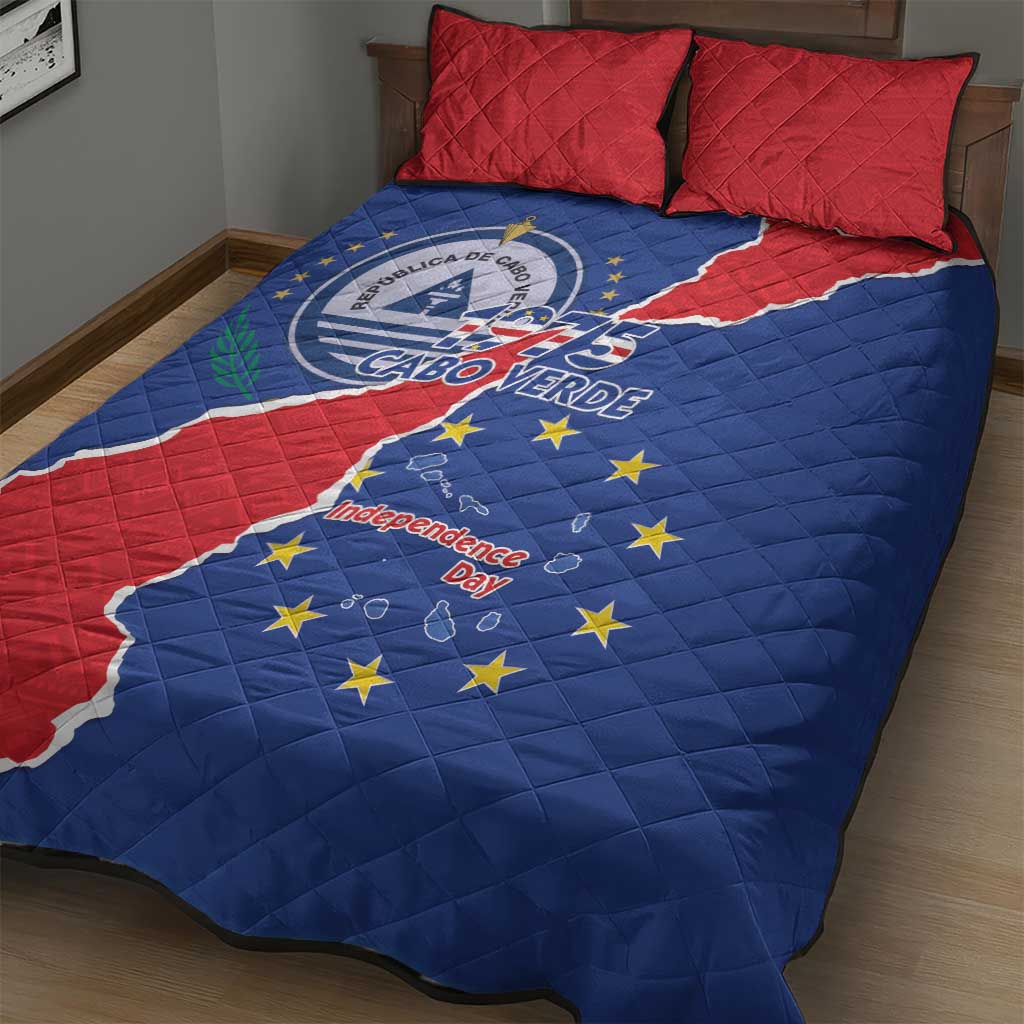 Happy Cabo Verde Quilt Bed Set 50th Anniversary of Independence LT15