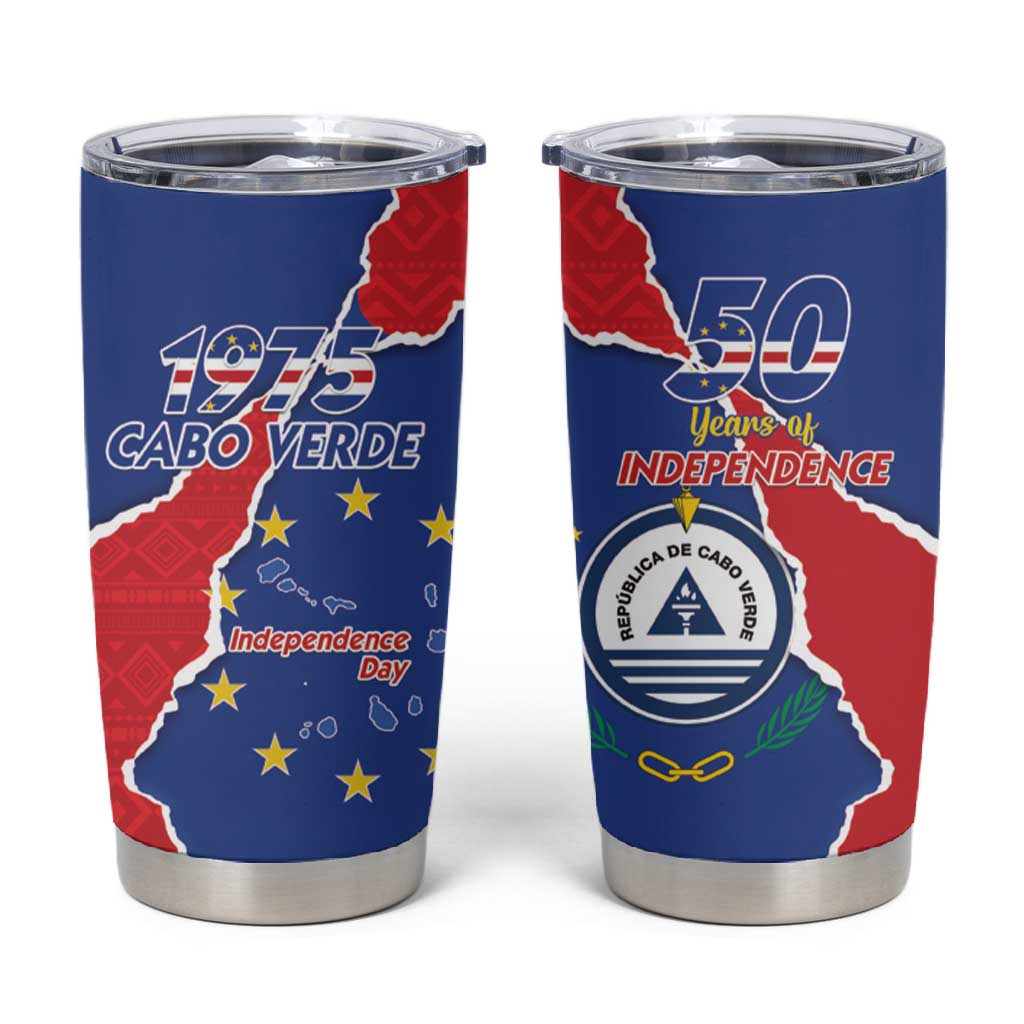 Happy Cabo Verde Tumbler Cup 50th Anniversary of Independence LT15