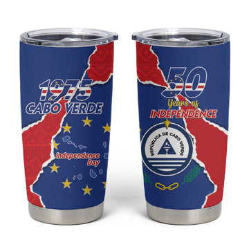 Happy Cabo Verde Tumbler Cup 50th Anniversary of Independence LT15