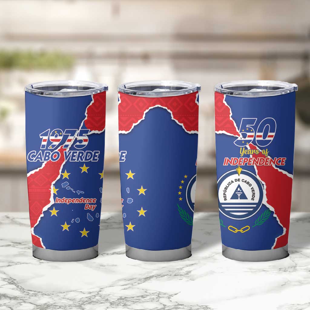 Happy Cabo Verde Tumbler Cup 50th Anniversary of Independence LT15