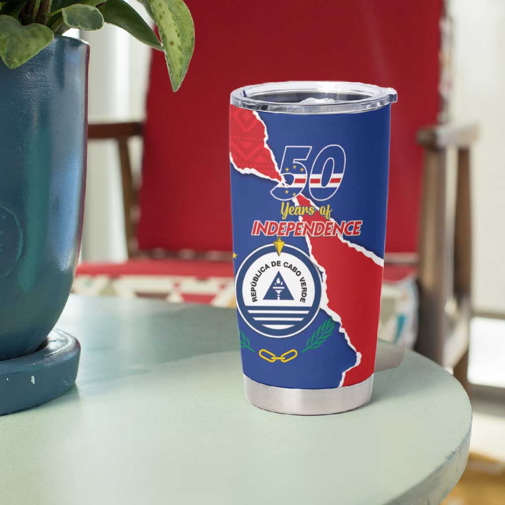 Happy Cabo Verde Tumbler Cup 50th Anniversary of Independence LT15