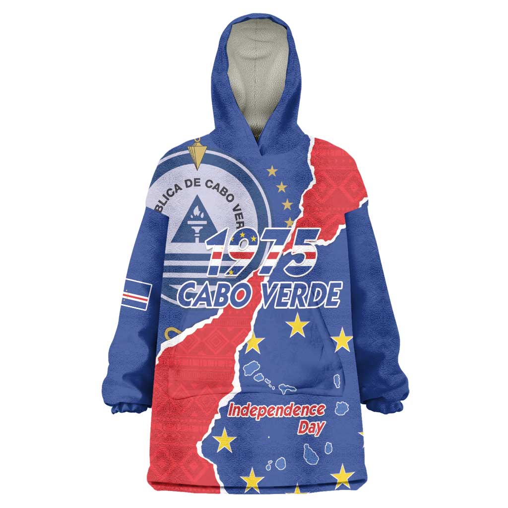 Happy Cabo Verde Wearable Blanket Hoodie 50th Anniversary of Independence LT15