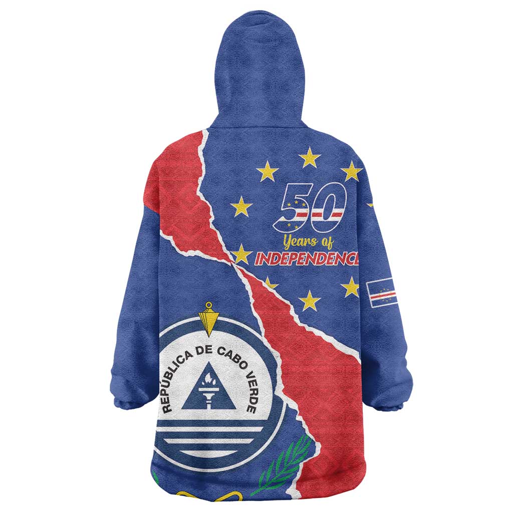 Happy Cabo Verde Wearable Blanket Hoodie 50th Anniversary of Independence LT15
