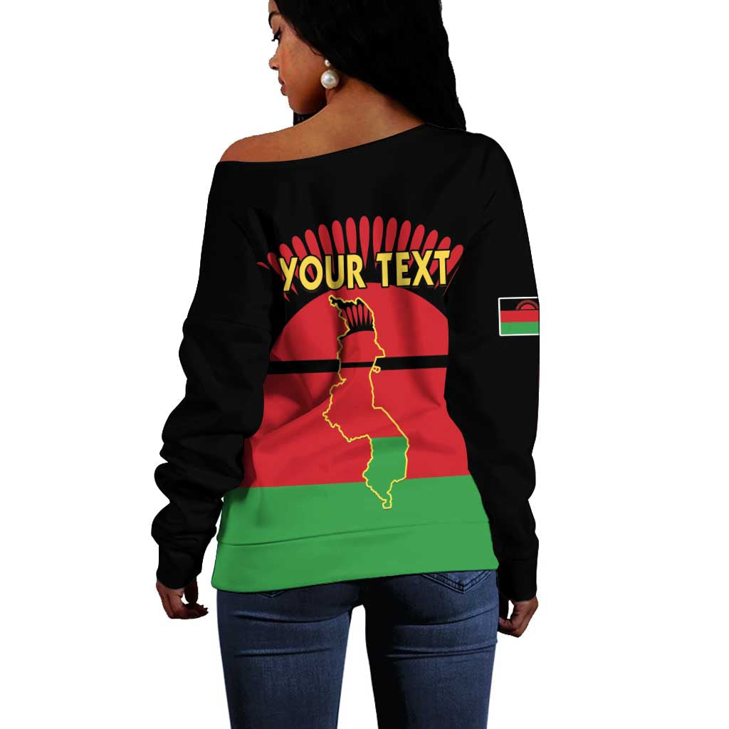 Personalized Happy Malawi Independence Day Off Shoulder Sweater LT15