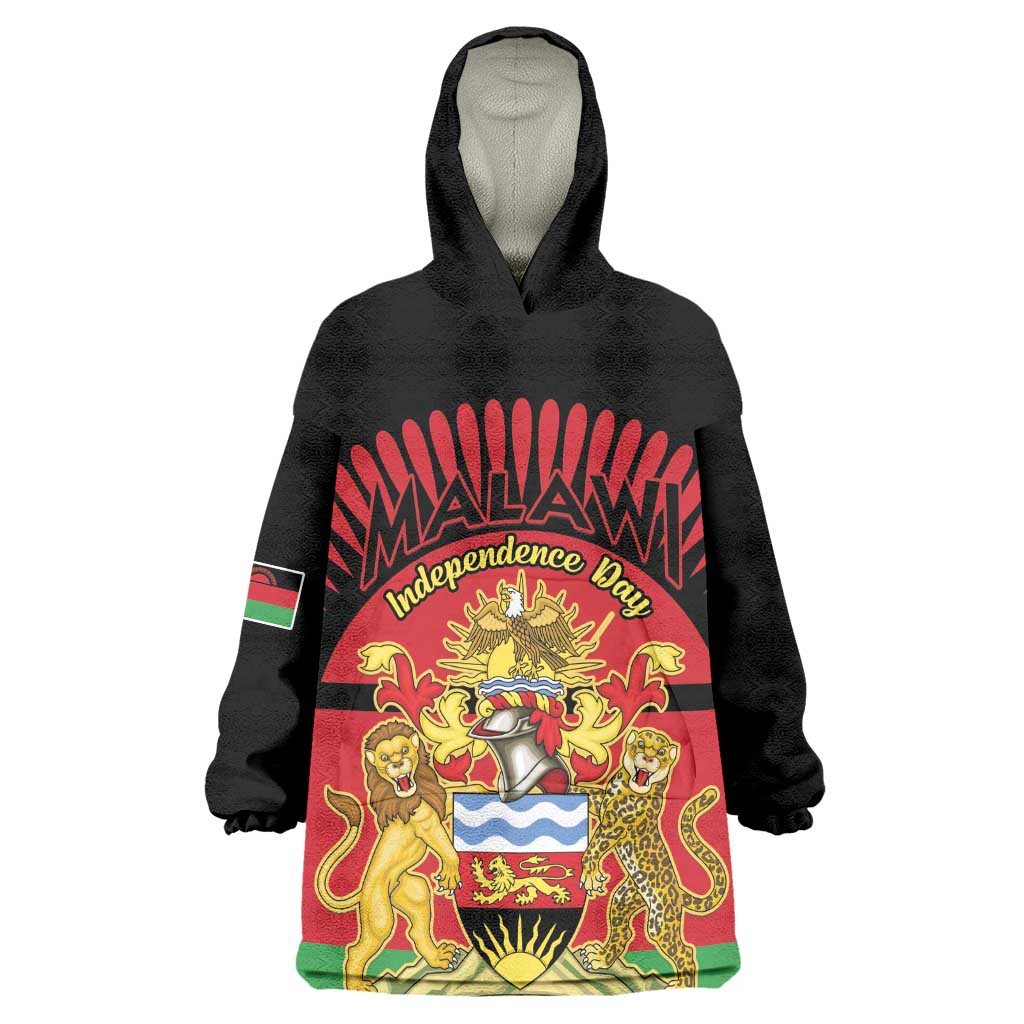 Personalized Happy Malawi Independence Day Wearable Blanket Hoodie LT15