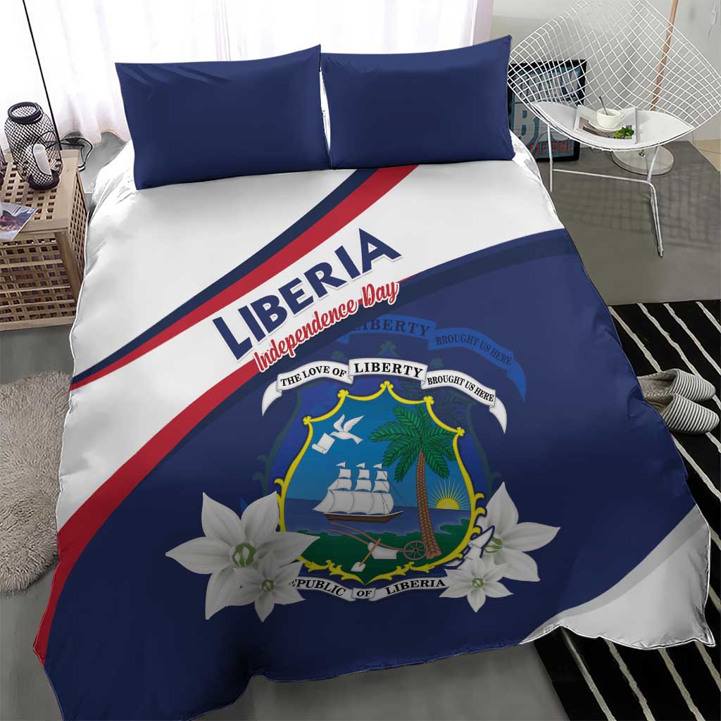 Happy Liberia Independence Day Bedding Set LT15