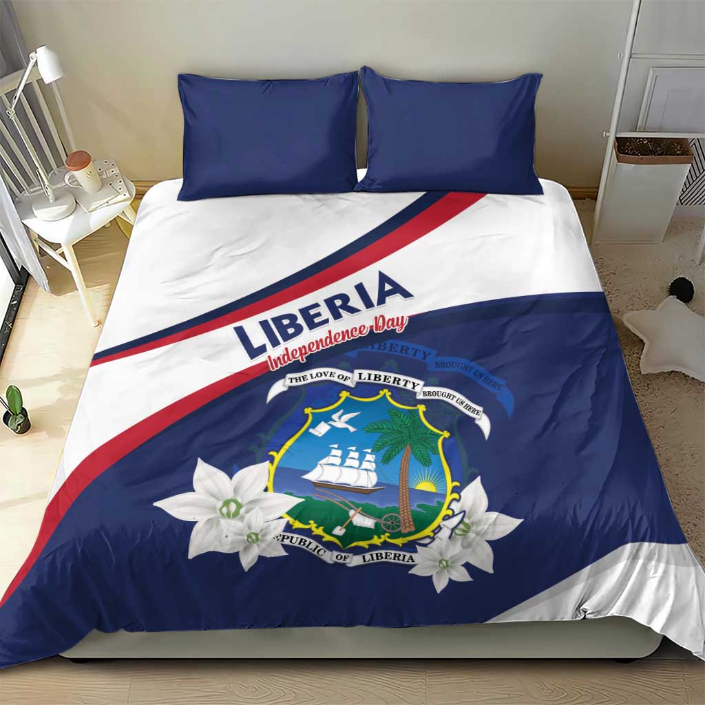 Happy Liberia Independence Day Bedding Set LT15
