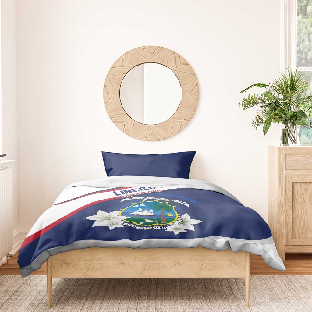 Happy Liberia Independence Day Bedding Set LT15