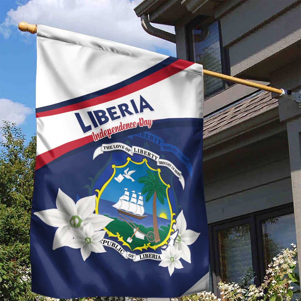 Happy Liberia Independence Day Garden Flag LT15