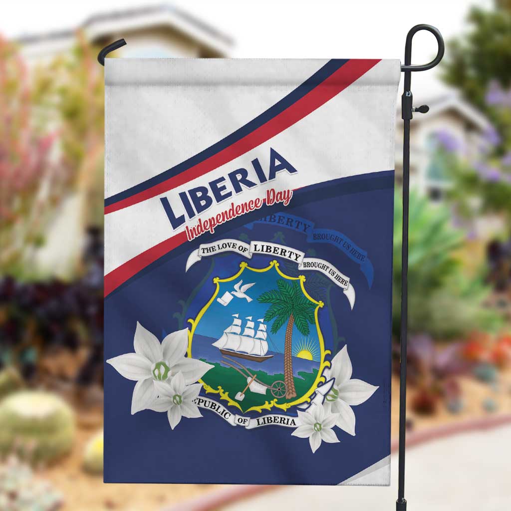 Happy Liberia Independence Day Garden Flag LT15